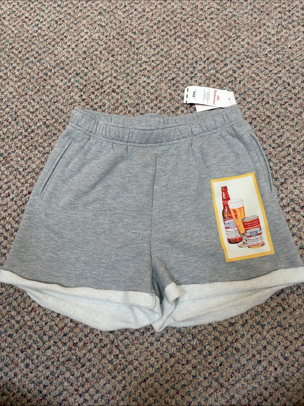 Pacsun Budweiser Casual Gray Lounge Shorts